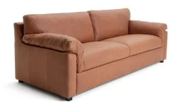 Habitat Florence Leather 4 Seater Sofa - Tan -Sofa Discount Store 9629808 R Z004A
